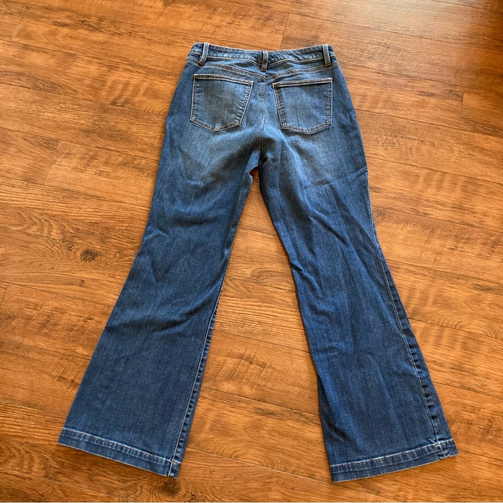 Talbots Flare Jeans Denim Wide Leg Pants Size 12 - Picture 5 of 8